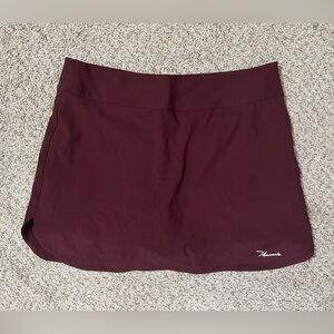 NWT Macade Kaya Flex Skort Maroon Athletic Golf Slim Fit Women's Size XL Travel